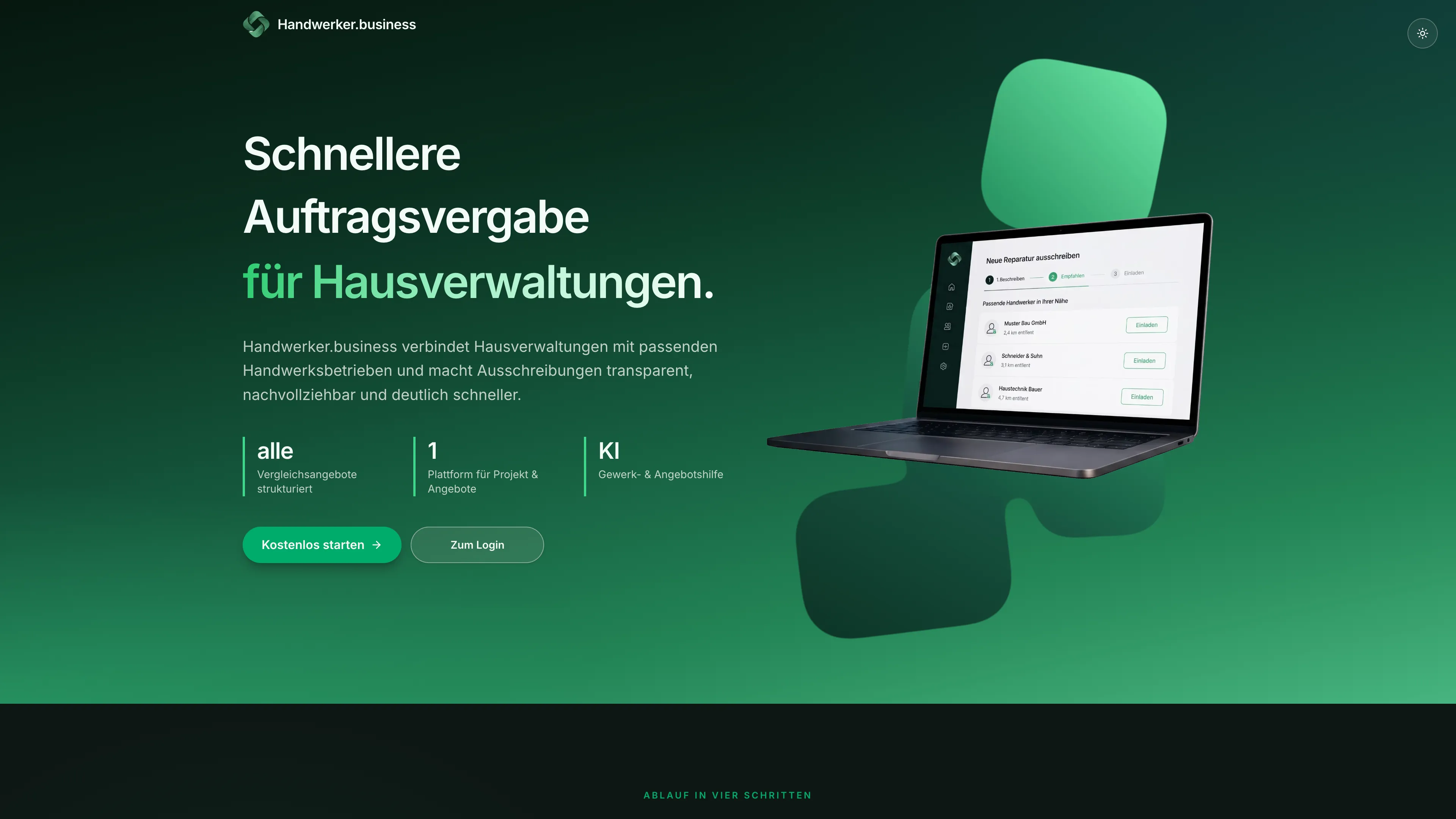 Webdesign-Projekt Handwerker.business – umgesetzt von Dennis Oßwald, Karlsruhe