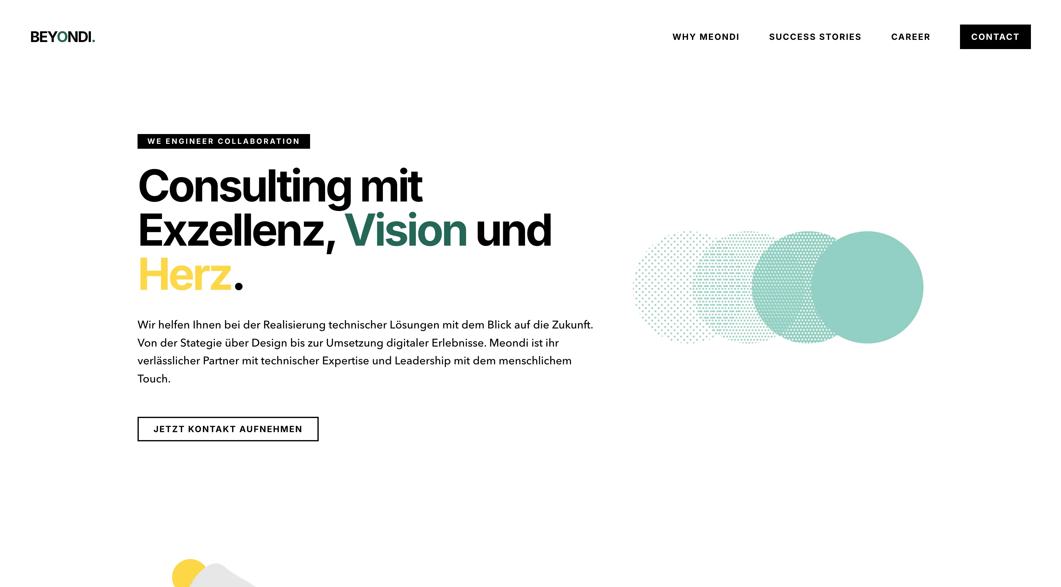 Webdesign-Projekt MEONDI GmbH – umgesetzt von Dennis Oßwald, Karlsruhe
